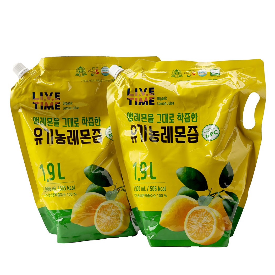 LI.V.E Time Organic Lemon Juice view 3