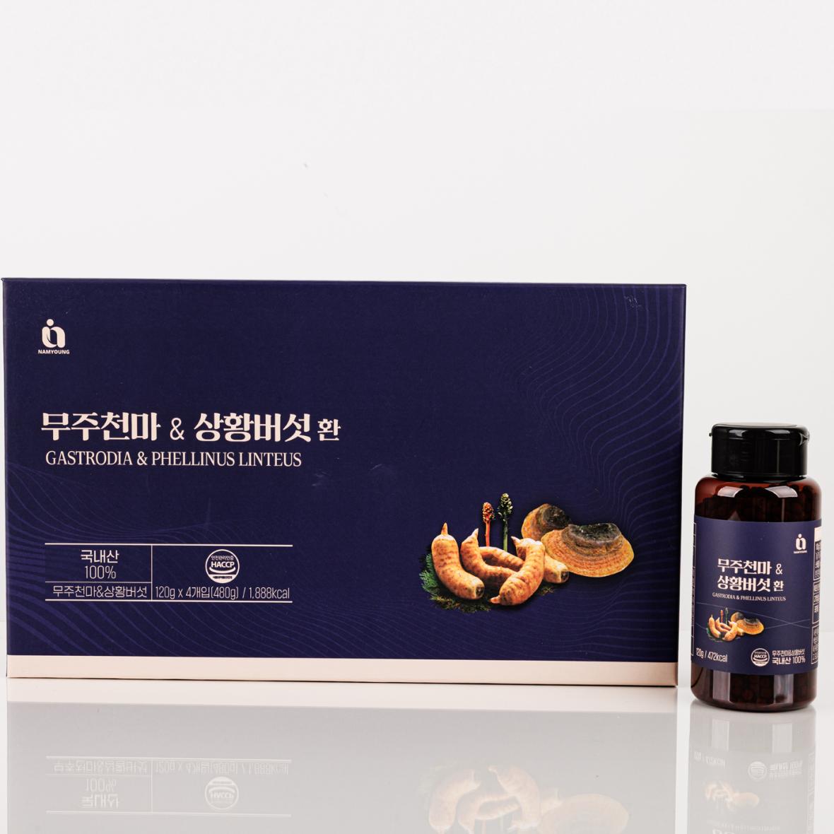 Muju Gastrodia & Phellinus Linteus Pill 120g x 4 view 4