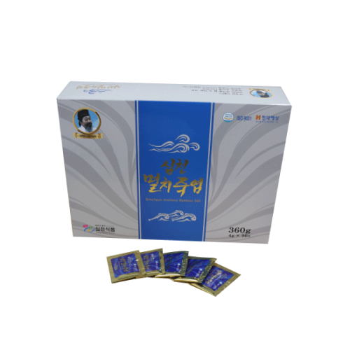 Simcheon Anchovy Bamboo Salt Healthy Food Product Pill Hwan Shape