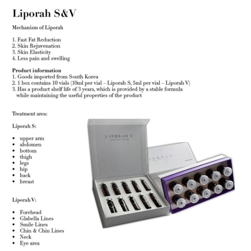 Liporah S and V Lipolytic Solution for Body and Face view 3
