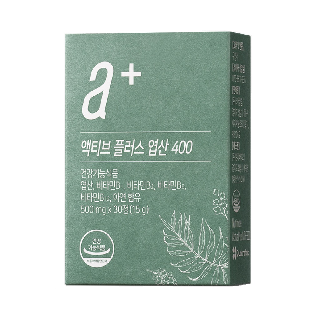 Nutrimore, Active Plus Folic Acid 400/800