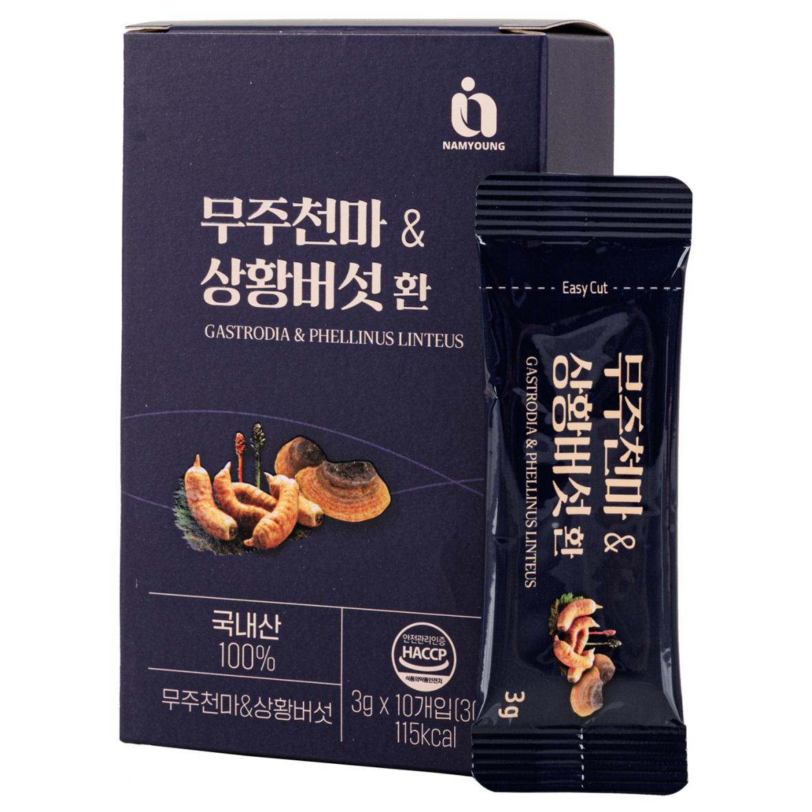 Muju Gastrodia & Phellinus Herbal Ball (Stick Type) view 3